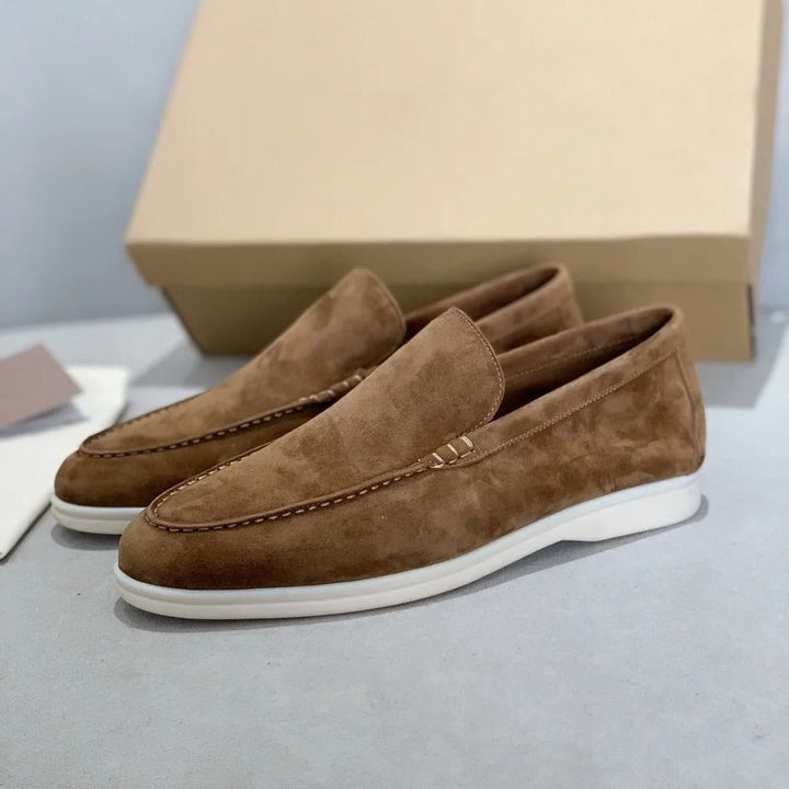 Semelle d’Or- Mocassins en Cuir Suédé pour Hommes